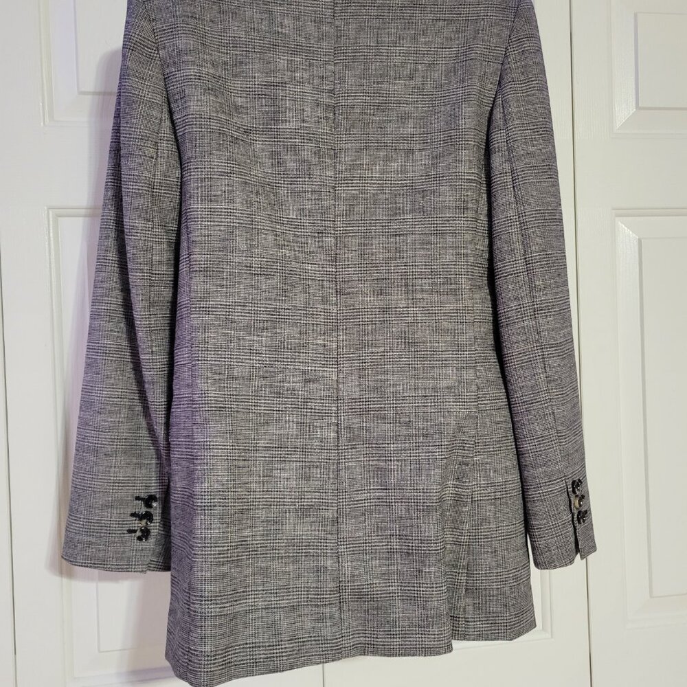 Mango Women Check wool suit blazer Size US S NWT $ 229 - Picture 4 of 5